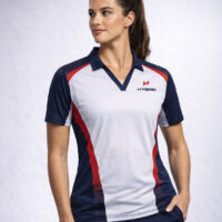 Ladies V-Neck Polo